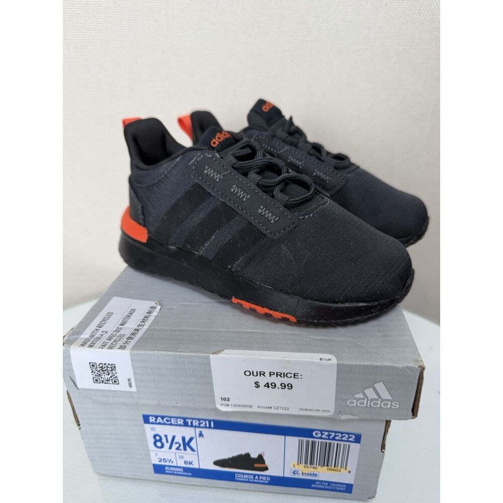 Adidas Kids Sneakers Racer TR211 Sz 8.5K Tennis Shoes - Picture 2 of 11